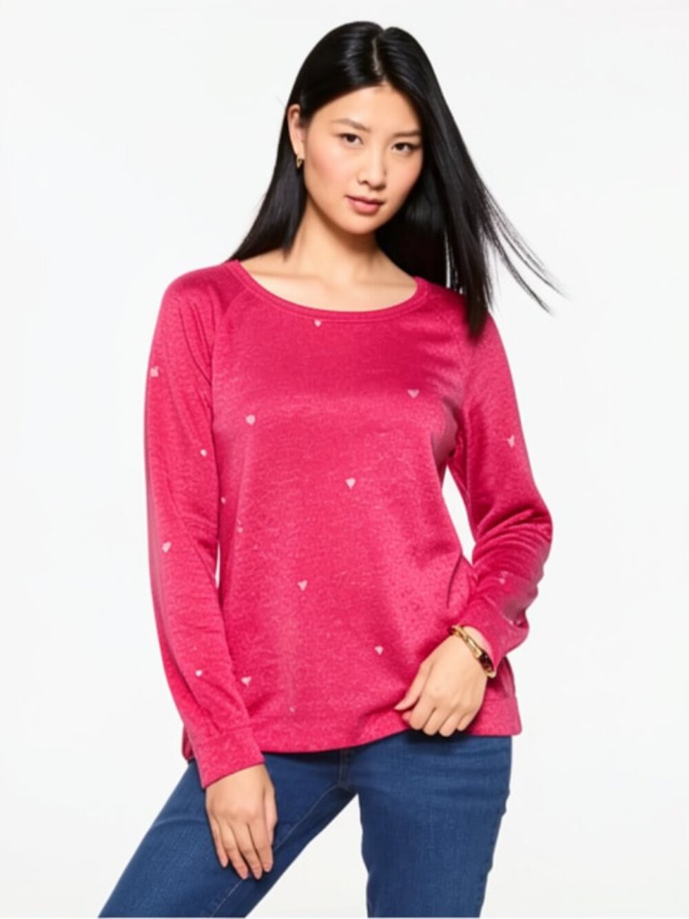 Buffalo David Bitton Womens Knit Rop Pullover Long Sleeves Red Size XL